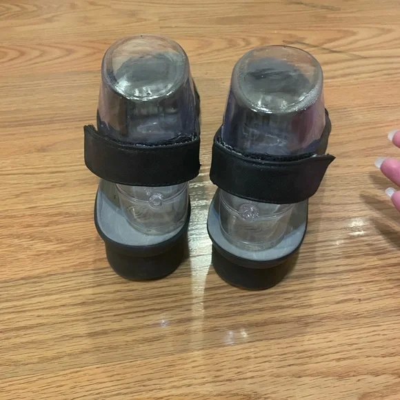 Cloudsteppers by Clarks Black Wedge Sandals Comfort Design - Picture 5 of 9